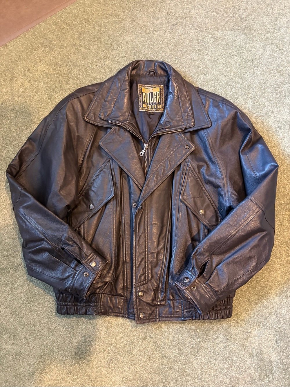Adler Black Leather Jacket